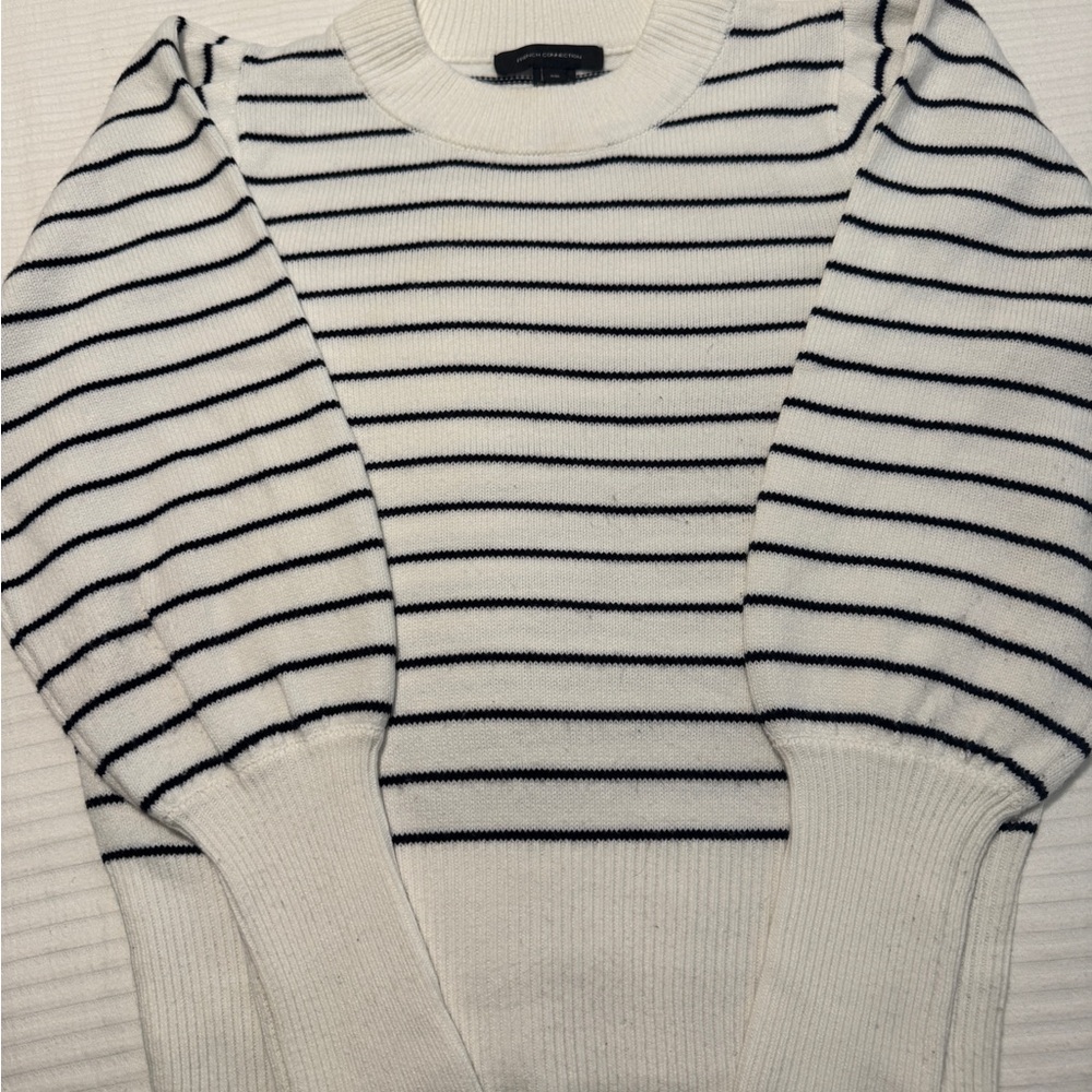 French ConnectionStriped Navy and White Sweater